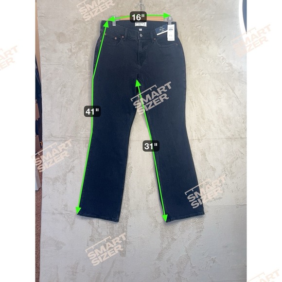 NWT Abercrombie & Fitch Women's 28/6 Black Curve Love The Boot Low‎ Rise Jeans - Picture 5 of 5